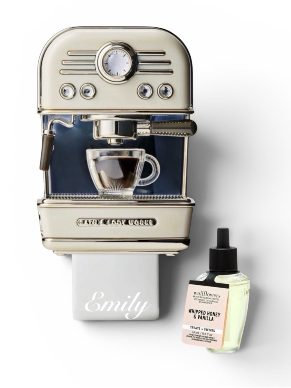 2 PC Retro Bath & Body Works
ESPRESSO MAKER NightLight
Wallflower Plug & Refill